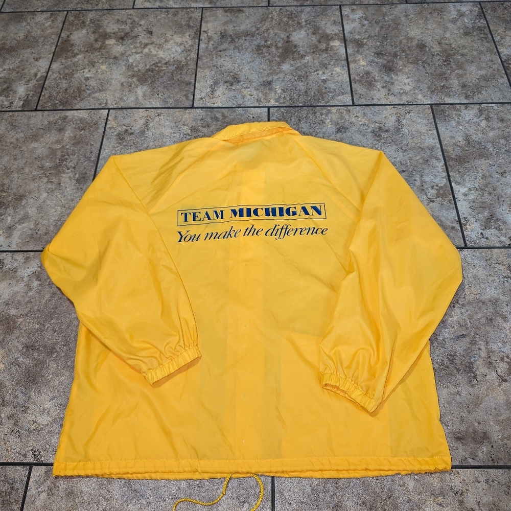 Vintage 80s Michigan Windbreaker Mens Xlg